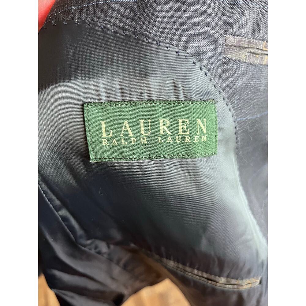 Lauren Ralph Lauren Mens Suit 38S 30L 100% Wool Charcoal 2 Button Classic - Picture 4 of 7